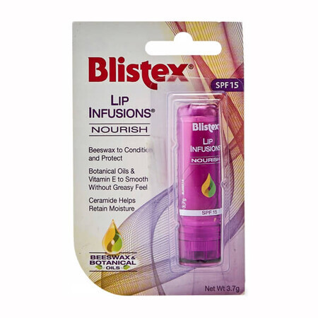 Blistex Infusions Nourish, baume à lèvres, SPF 15, 3.7 g