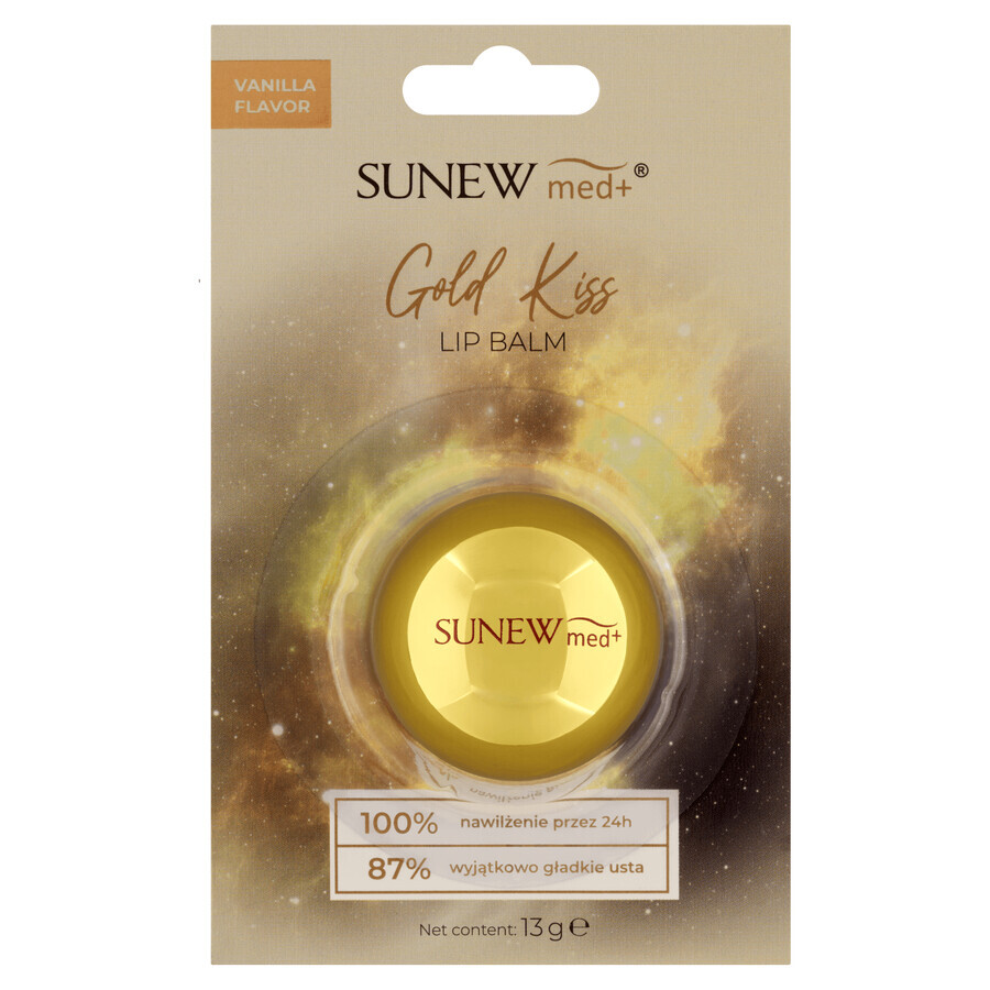 SunewMed+ Gold Kiss, lippenbalsem, vanille, 13 g