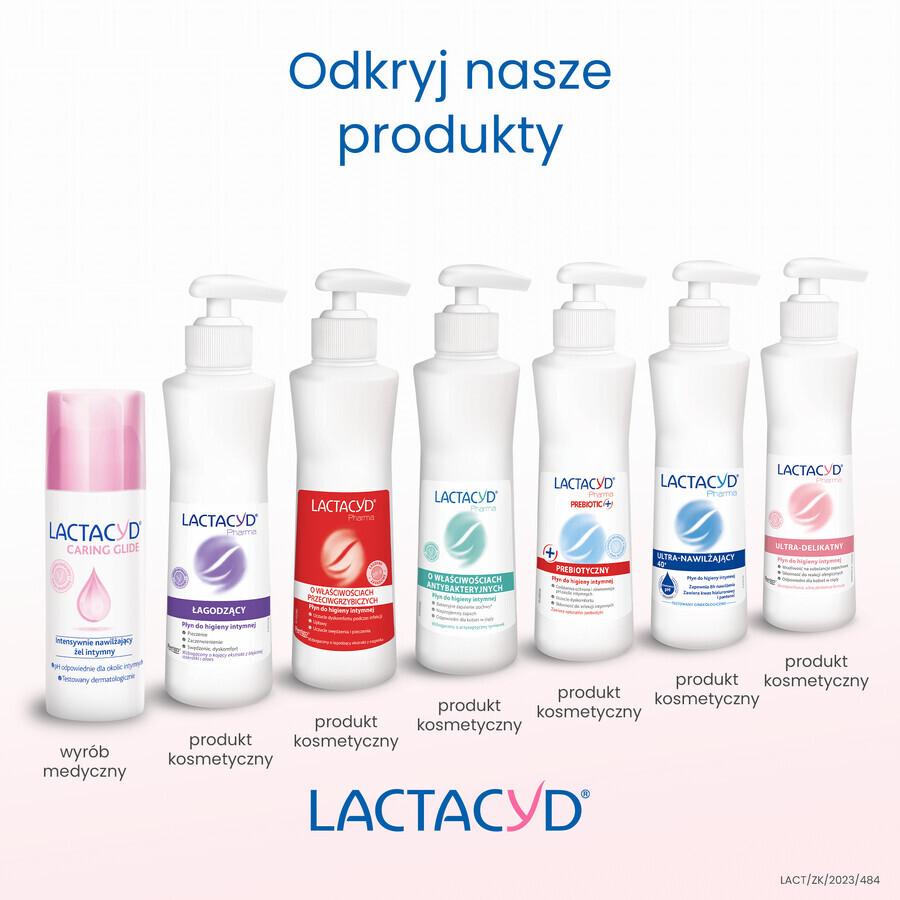 Lactacyd Caring Glide, gel intime à l'hydratation intense, 50 ml