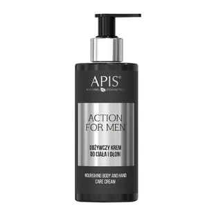Apis Action for Men, voedende lichaams- en handcrème, 300 ml