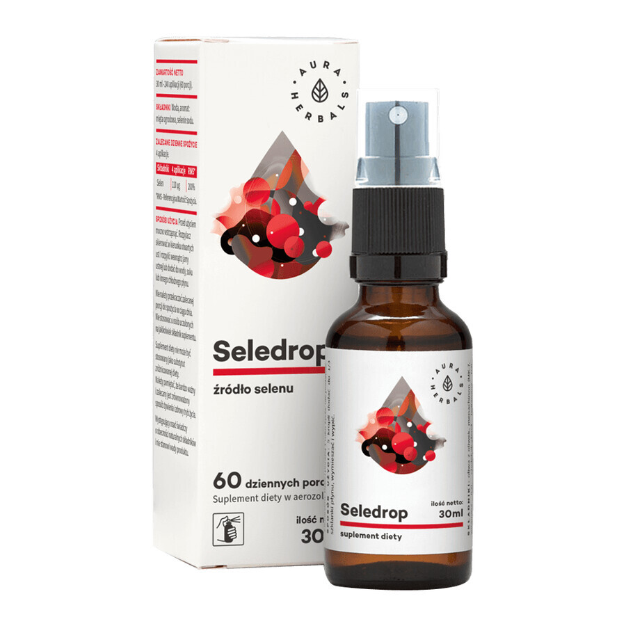 Selenio 110mcg Gocce Seleniato, Integratore Liquido 30ml