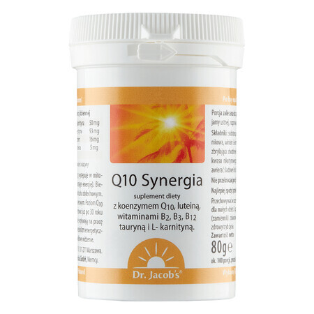 Sinergia Q10 del Dr. Jacob, polvere, 80 g