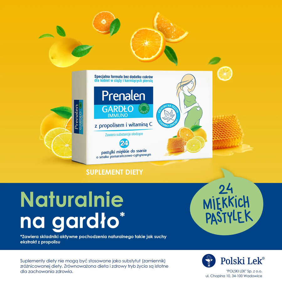 Prenalen Throat Immuno, 24 tablets