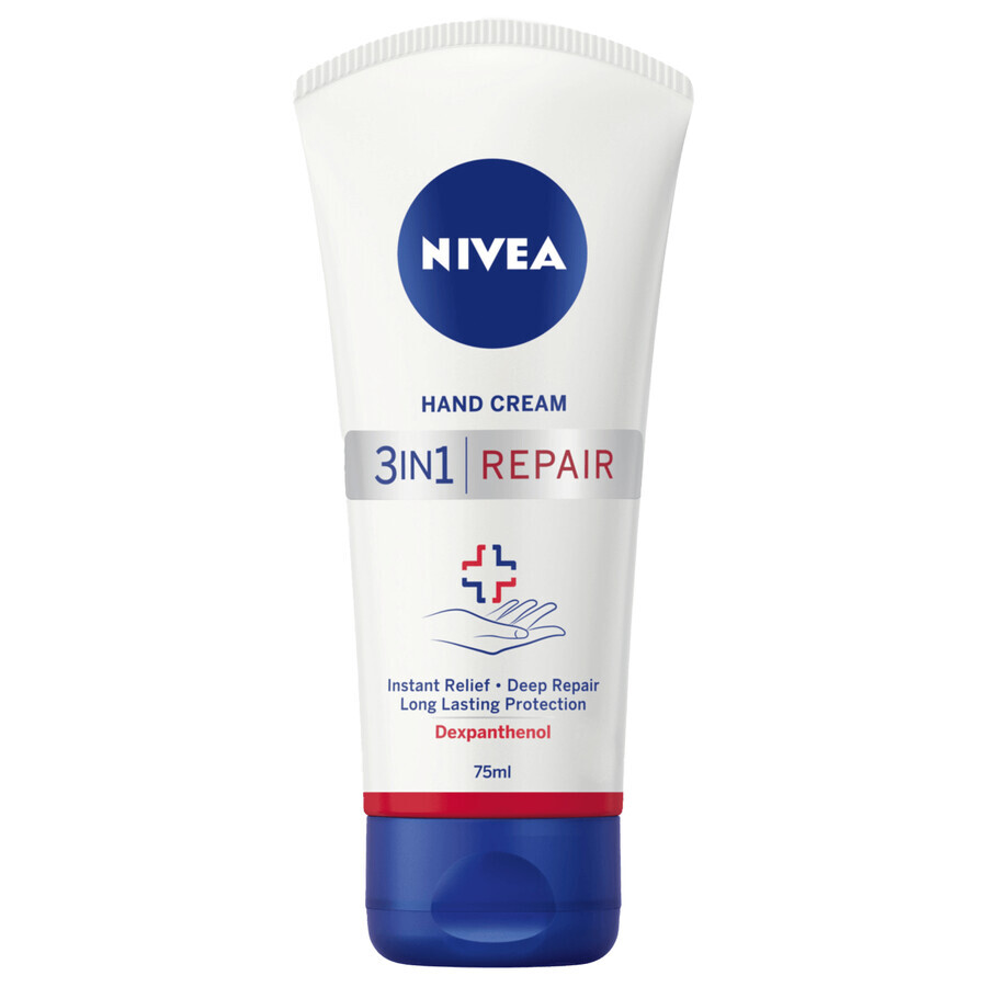 Crema Mani Nivea 3 in 1 con Complesso Rigenerante, 75ml