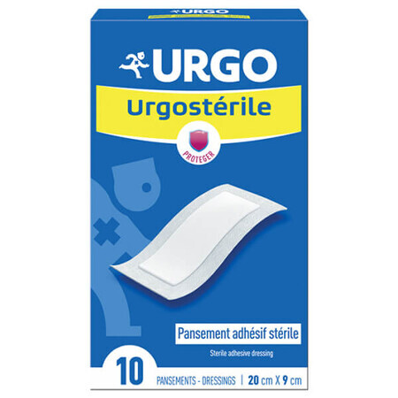 Urgo Urgosteriel, steriel, zelfklevend verband, 9 cm x 20 cm, 10 stuks