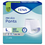 Tena Pants Proskin, absorbent panties, size L, 100-135 cm, Super, 12 pieces