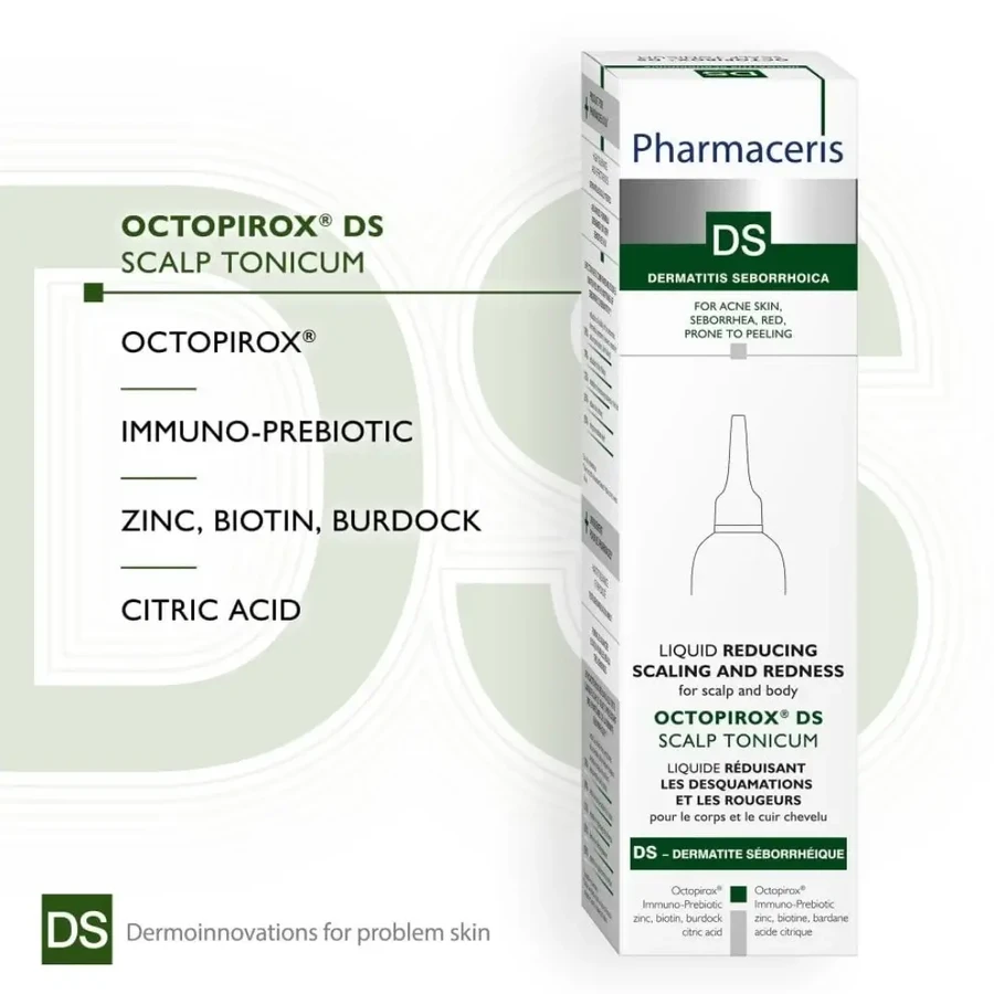 Pharmaceris DS Octopirox DS Scalp Tonicum, reducerea descuamării și a roșeaței, 100 ml