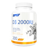 SFD D3 2000 IE, vitamine D 50 µg, 200 tabletten