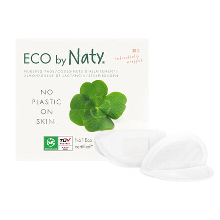 Eco by Naty, coussinets d'allaitement bio, 30 pièces