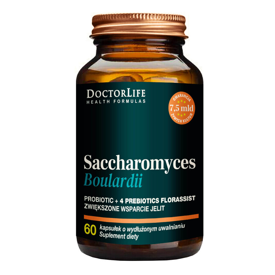 Doctor Life Saccharomyces Boulardii, 60 capsules met verlengde afgifte