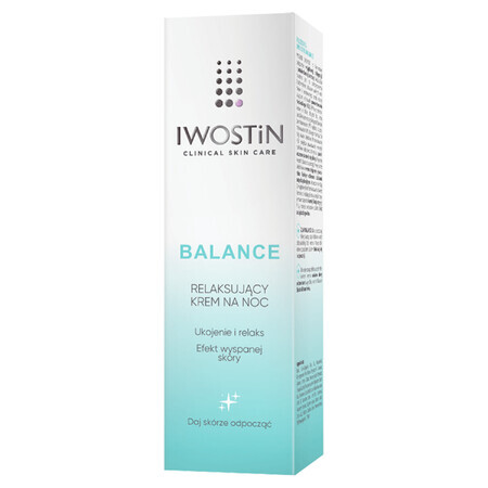 Iwostin Balance, crème de nuit relaxante, apaisante et relaxante, 50 ml