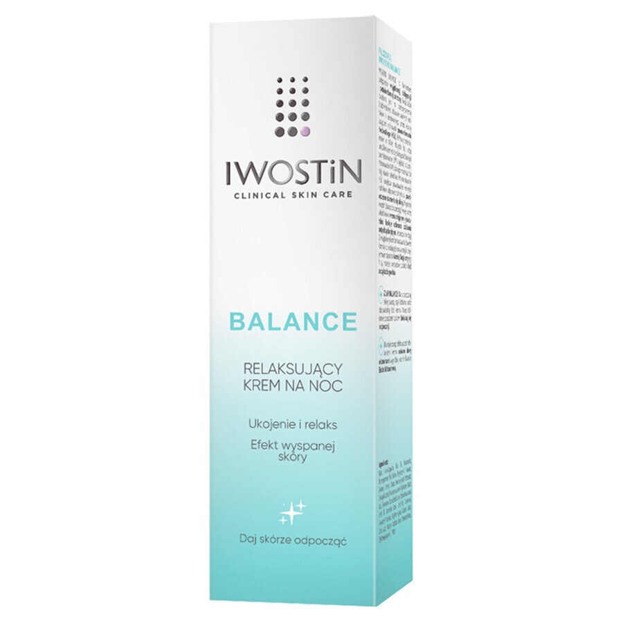 Iwostin Equilibrio, Crema Notte, 50 ml - Data di Scadenza: 31.3.2024