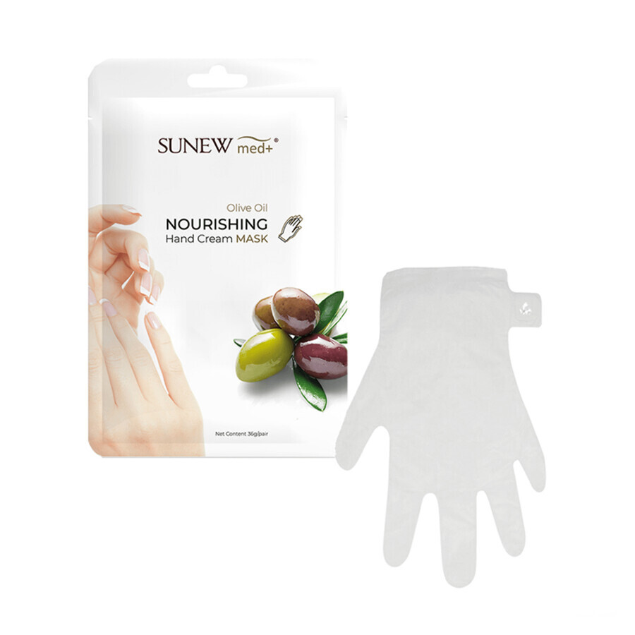 SunewMed+ Nourishing Hand Mask, Jojoba Oil & Olive Oil, Gloves, 36g