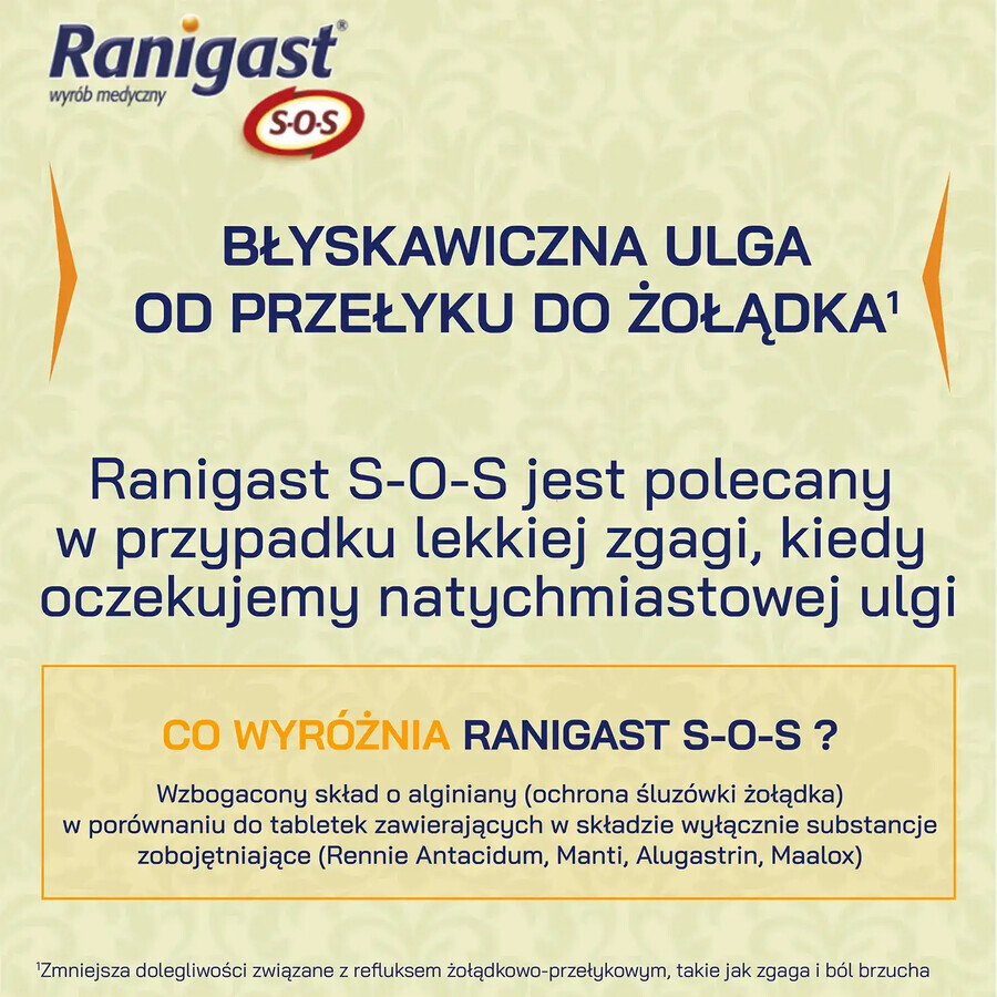 Ranigast SOS, 24 tablets