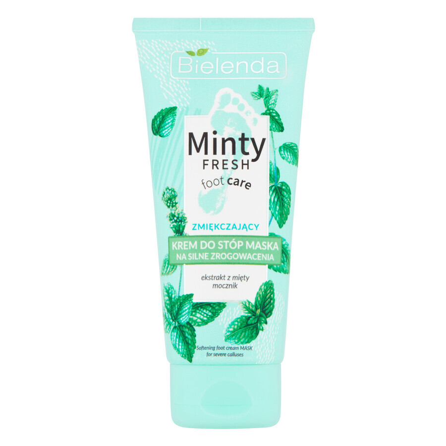 Crema maschera ammorbidente intensiva per callosità pronunciate Bielenda Minty Fresh, 100ml