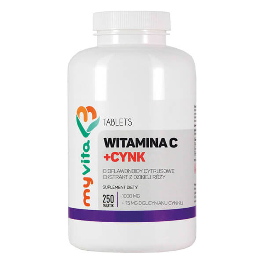 MyVita, Vitamina C + zinc, 250 comprimidos