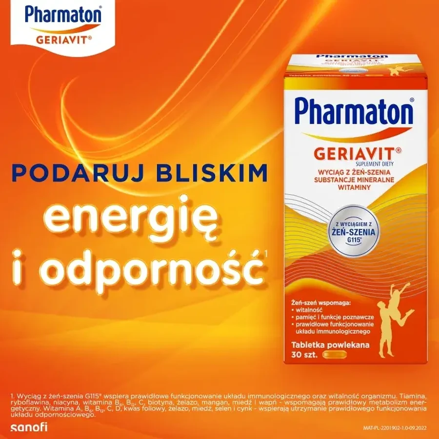 Pharmaton Geriavit, 30 film-coated tablets