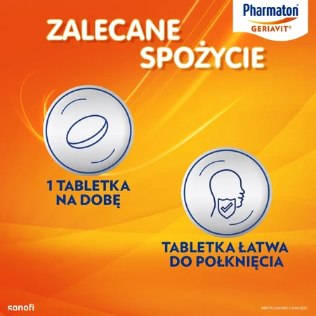 Pharmaton Geriavit, 100 tablets, Opella Healthcare