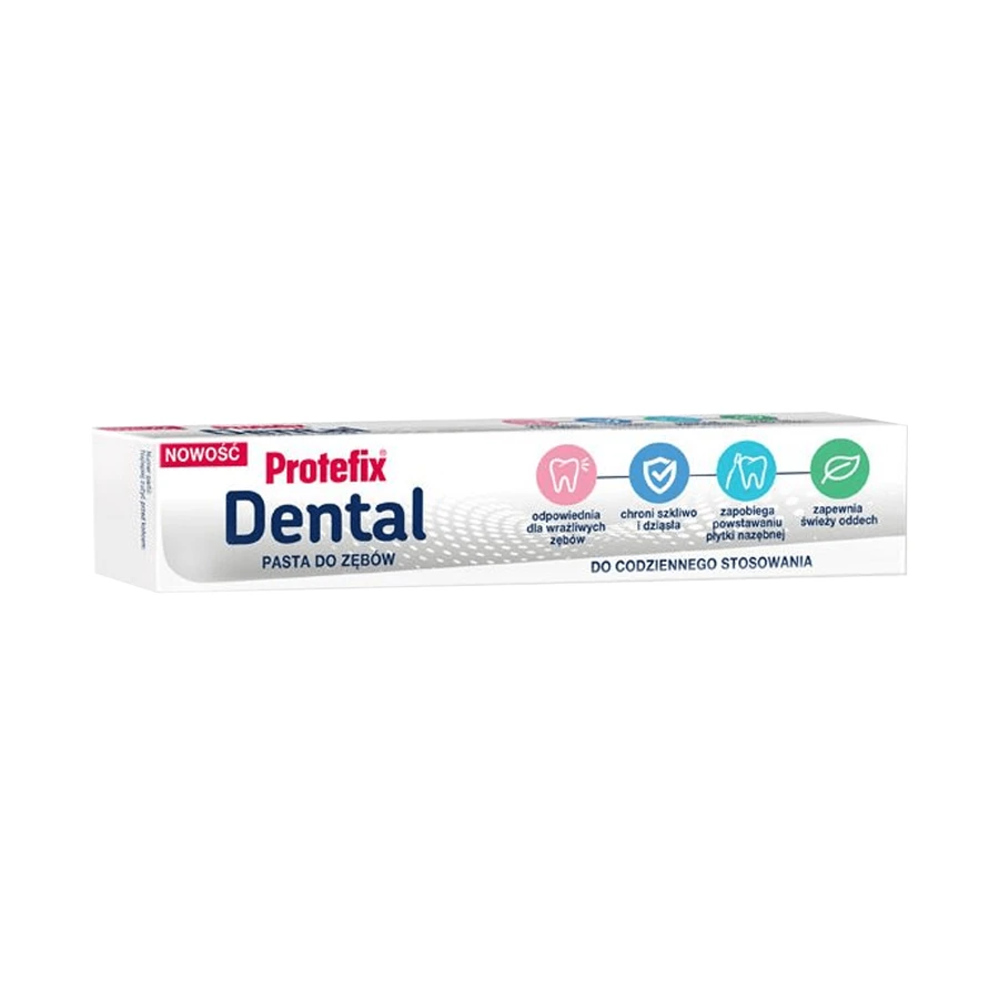 Protefix Dental, pasta dentífrica, sin flúor, 75 ml