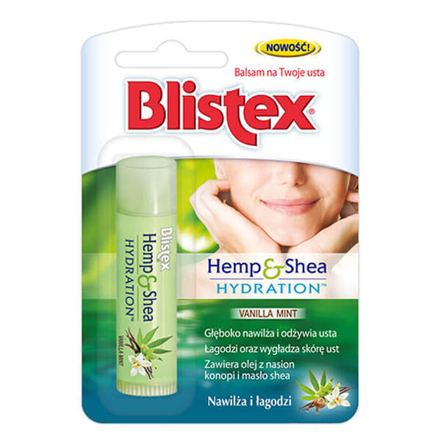 Blistex Hennep &amp; Shea Hydratatie, lippenbalsem, 4,25 g