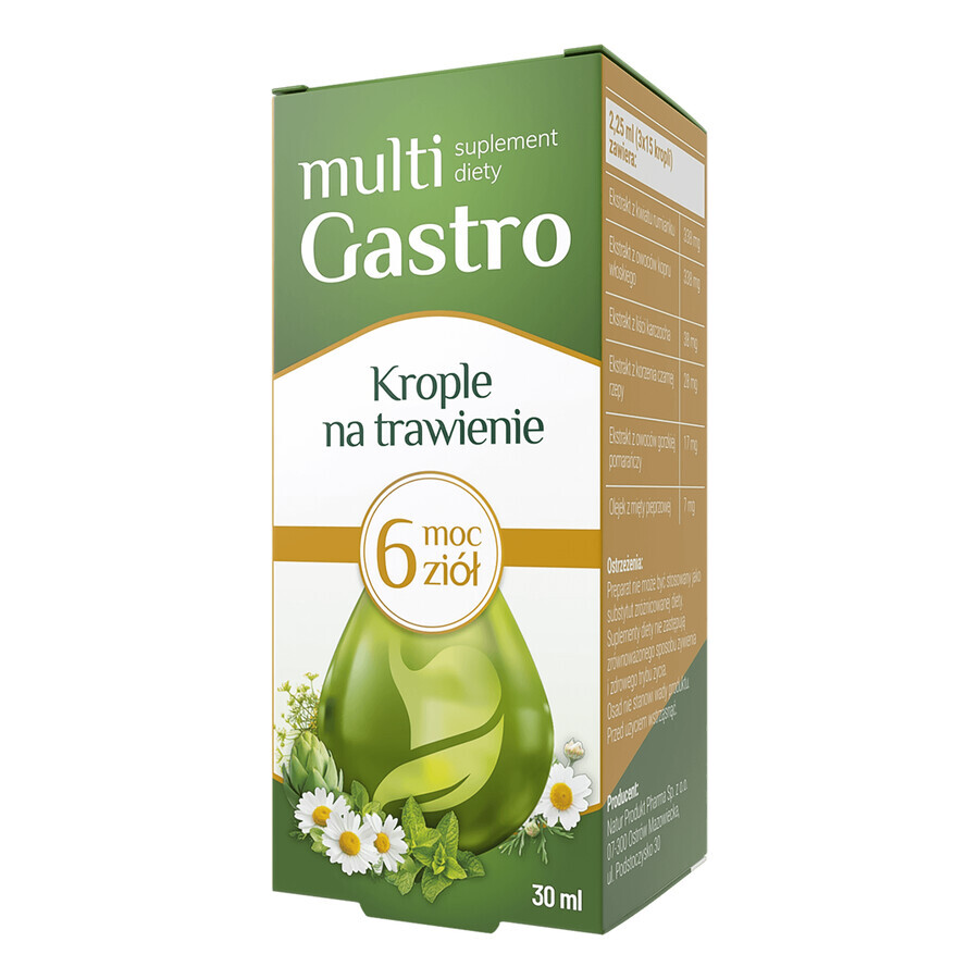 Multigastro, picături pentru digestie, 30 ml