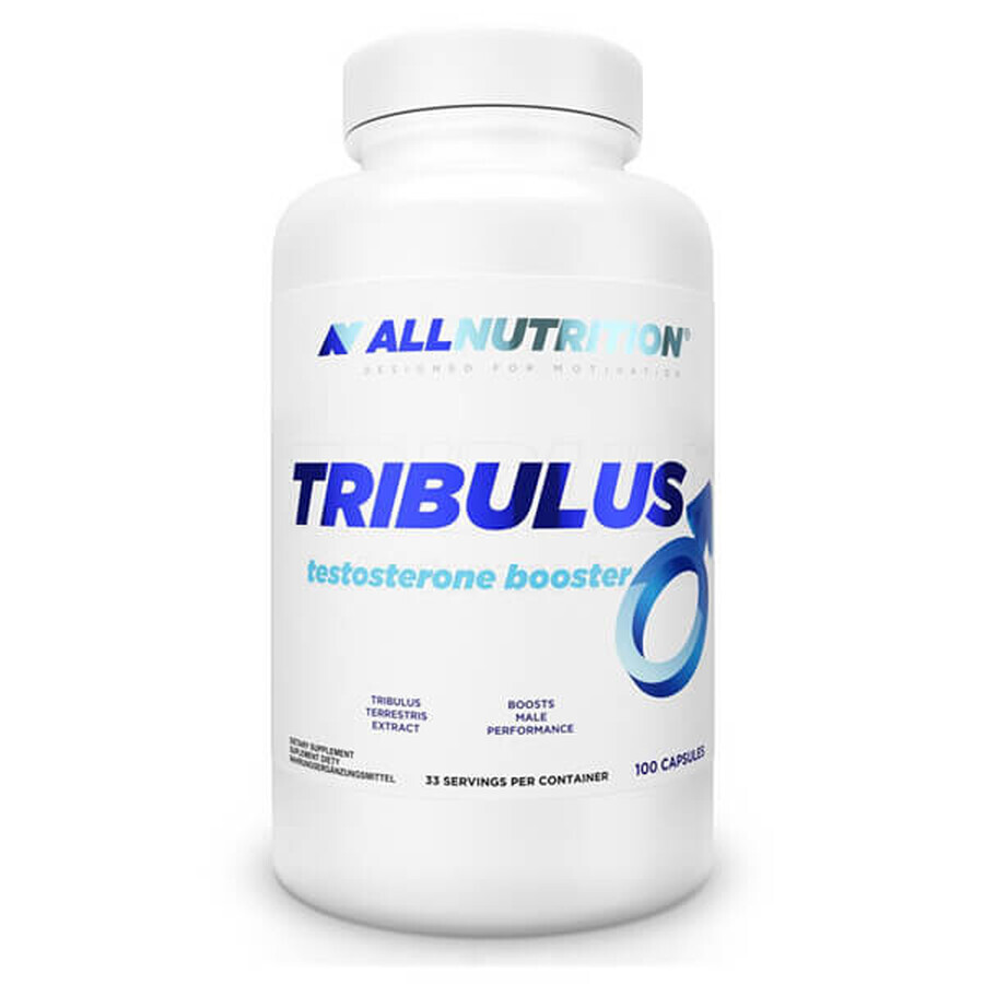 Allnutrition Tribulus Testosteron Booster, foelie, 100 capsules