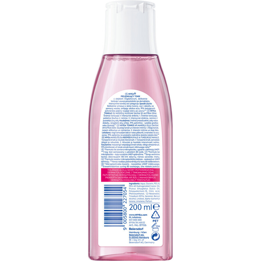 Nivea Beruhigendes Gesichtswasser für trockene und empfindliche Haut, 200ml