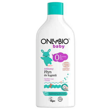 Bagno Delicato per Neonati SoloBio, Formula Adatta Fin dal Primo Giorno di Vita, 500 ml