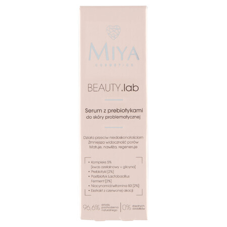 Miya BEAUTY.lab, ser cu prebiotice pentru tenul cu probleme, 30 ml