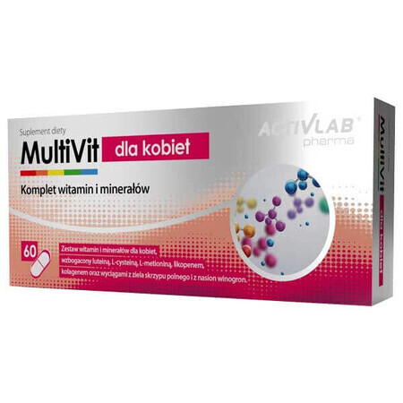 ActivLab Pharma MultiVit voor vrouwen, 60 capsules