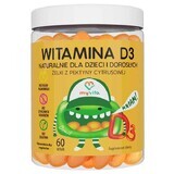 MyVita Vitamin D3, natural jellies for children and adults, 60 pieces