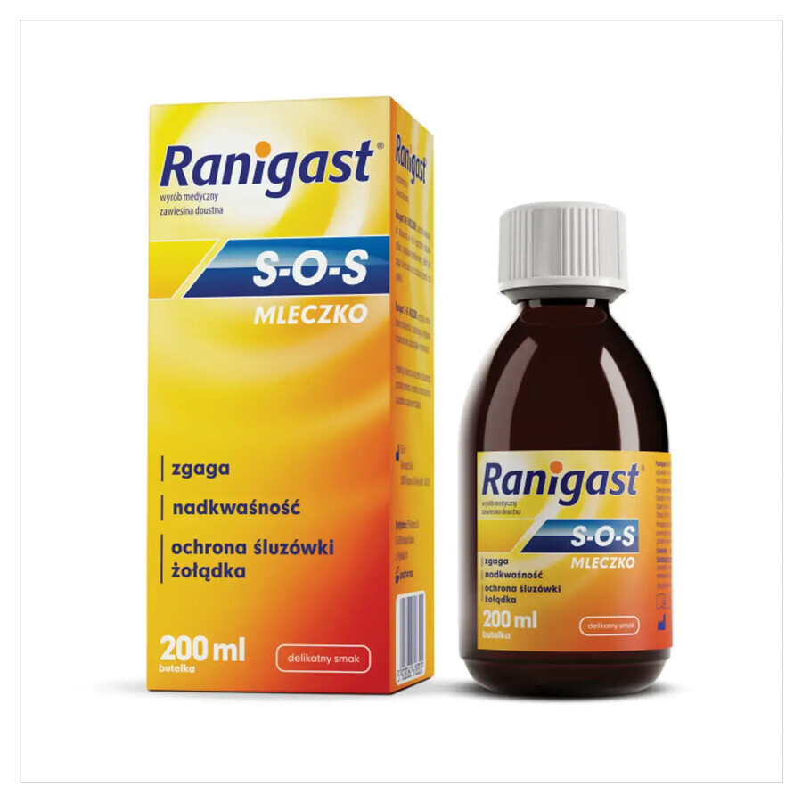 Latte Ranigast S-O-S per Dispepsia, 200 ml