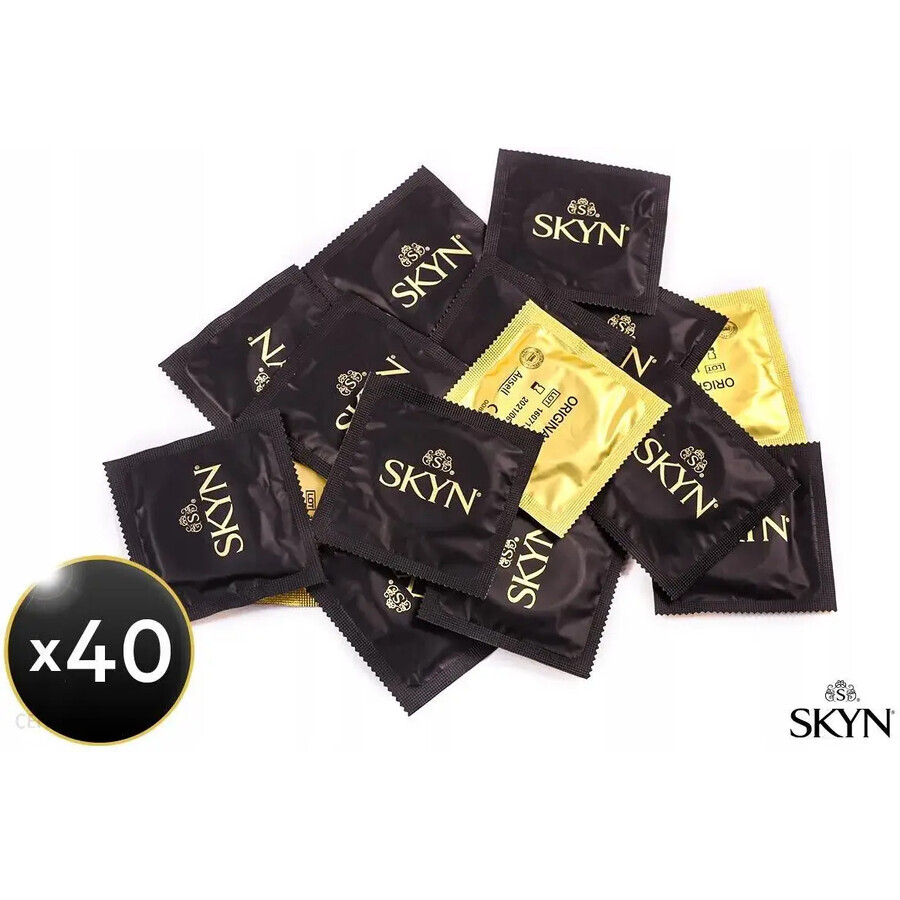 Unimil Skyn Original, préservatifs non-latex, 40 pièces