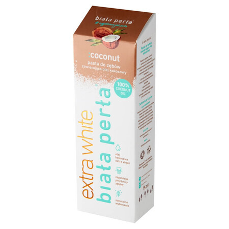 White Pearl Extra White, pasta de dientes blanqueadora, Coco, 75 ml