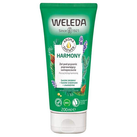 Weleda Aroma Douche Harmonie, gel douche bien-être, 200 ml