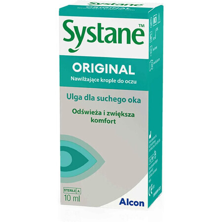 Systane Original, feuchtigkeitsspendende Augentropfen, 10 ml