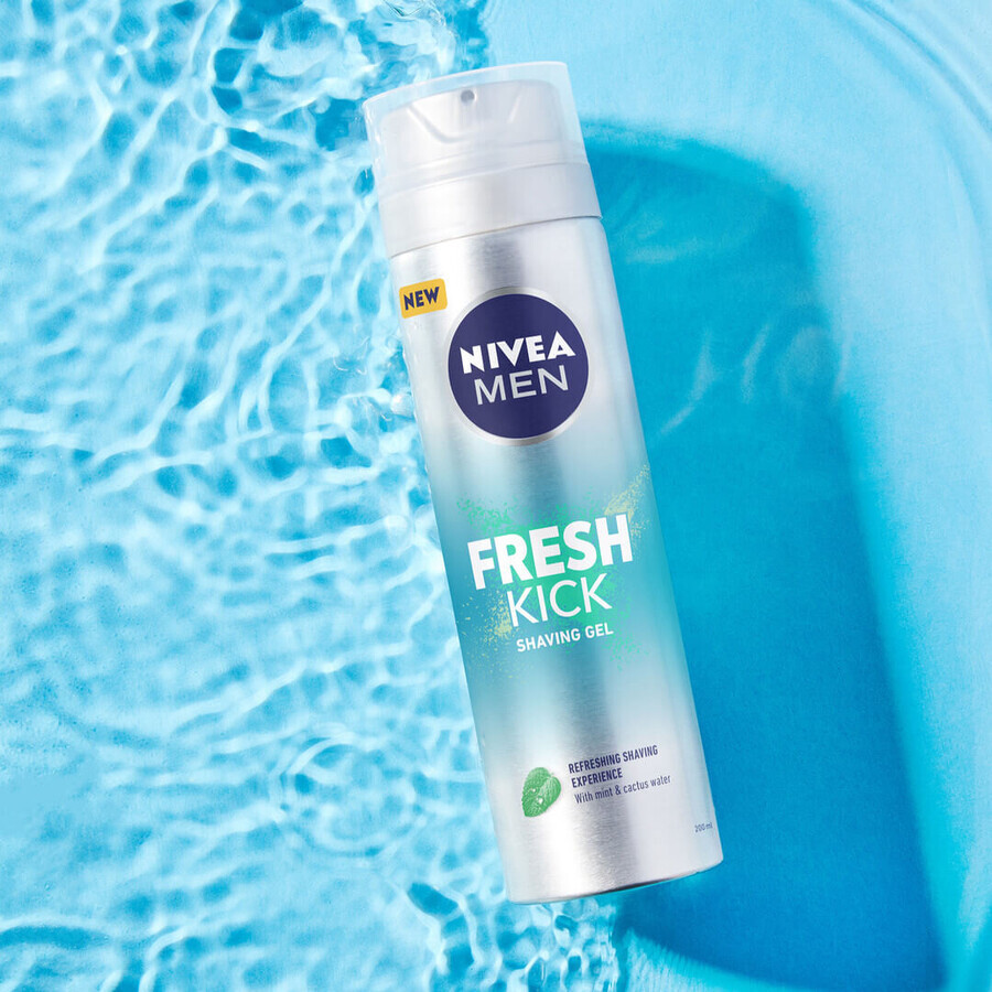 Nivea Men Fresh Kick, gel de rasage, 200 ml