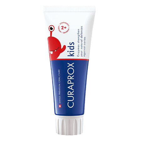 Curaprox Kids Children's Toothpaste with Fluoride 950 ppm Strawberry From 2 Years 60ml