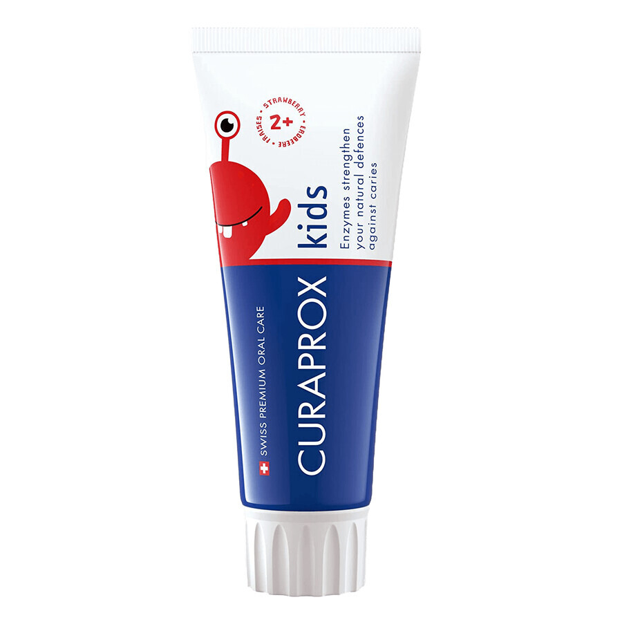 Curaprox Kids Children's Toothpaste with Fluoride 950 ppm Strawberry From 2 Years 60ml