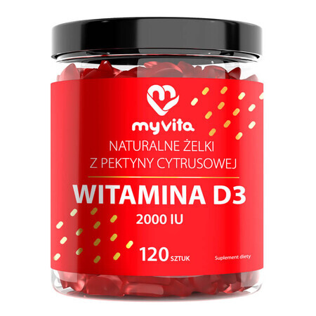 MyVita Integratore di Vitamina D3, 120 Capsule molli