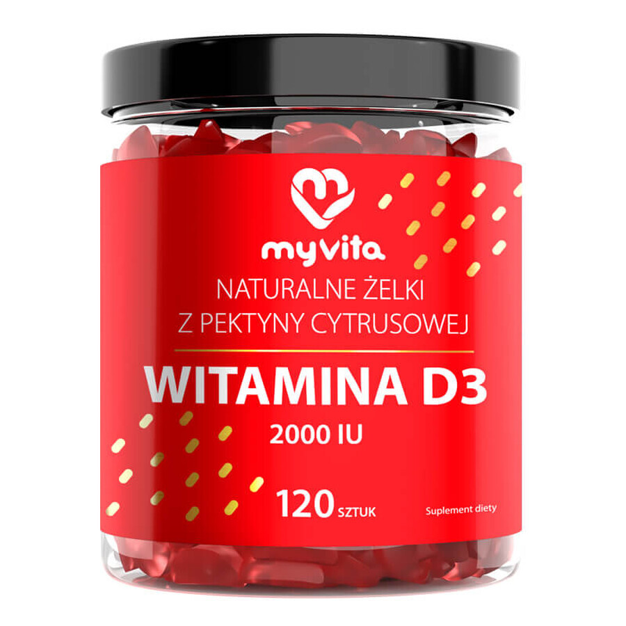 MyVita Integratore di Vitamina D3, 120 Capsule molli