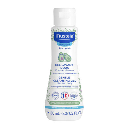 Mustela Bebe Enfant, delicate gel voor het wassen van lichaam en hoofd, vanaf de geboorte, 100 ml