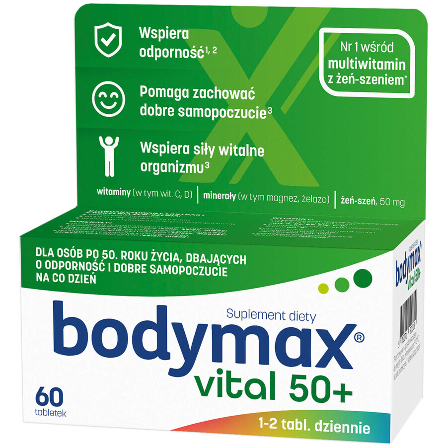 Bodymax Vital 50+, 60 tabletten