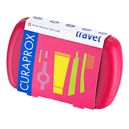 Curaprox, set de voyage, rouge