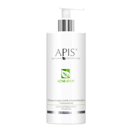 Apis Professional Acne-Stop, reinigende antibacteriële tonic met groene thee, 500 ml