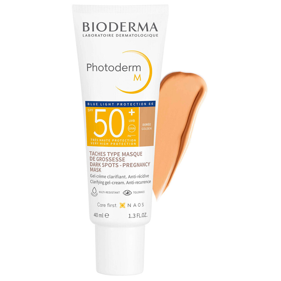 Bioderma Photoderm M, beschermende crème voor de huid die gevoelig is voor verkleuring, donker, SPF 50+, 40 ml