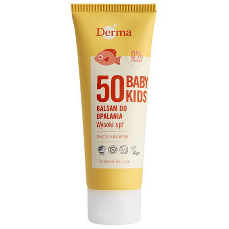 Derma Sun Baby/Kids, Sun lotion for children, for face and body, SPF 50, 75 ml