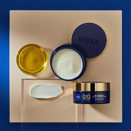 Nivea Q10 Power, crème de nuit anti-rides à l'huile d'argan, 50 ml