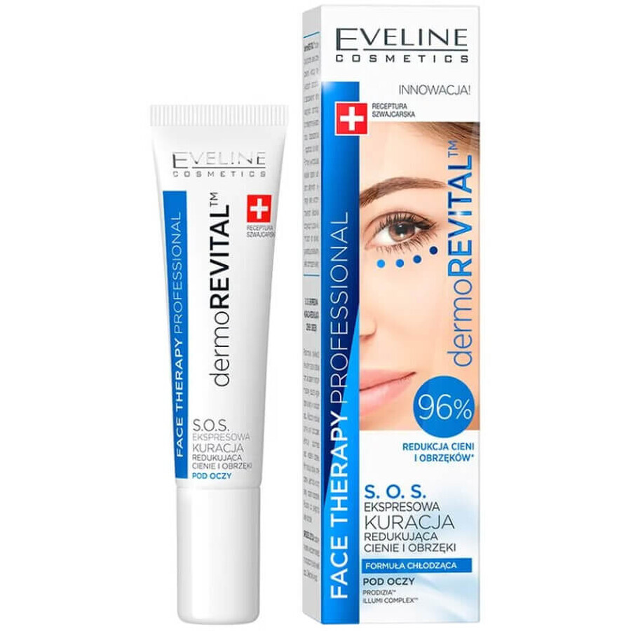 Eveline Cosmetics Face Therapy Professionele, snelle oogbehandeling die donkere kringen en wallen vermindert, 15 ml