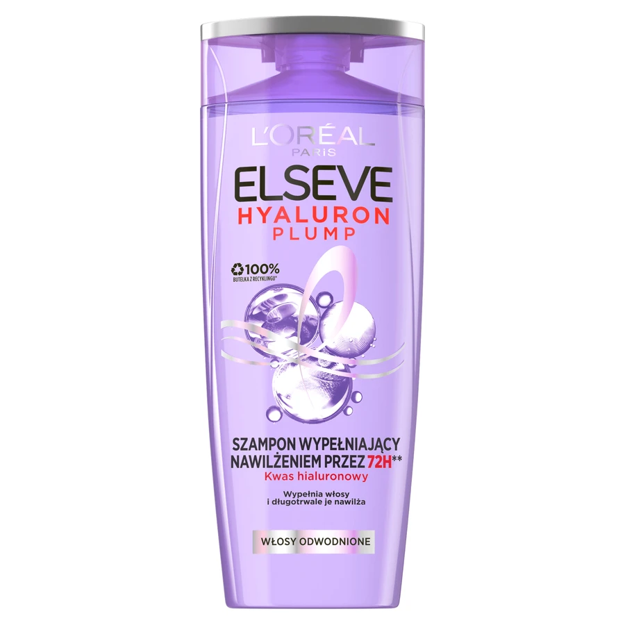 L'Oreal Elseve Hyaluron Plump, shampoo vullend met vocht voor uitgedroogd haar, 400 ml